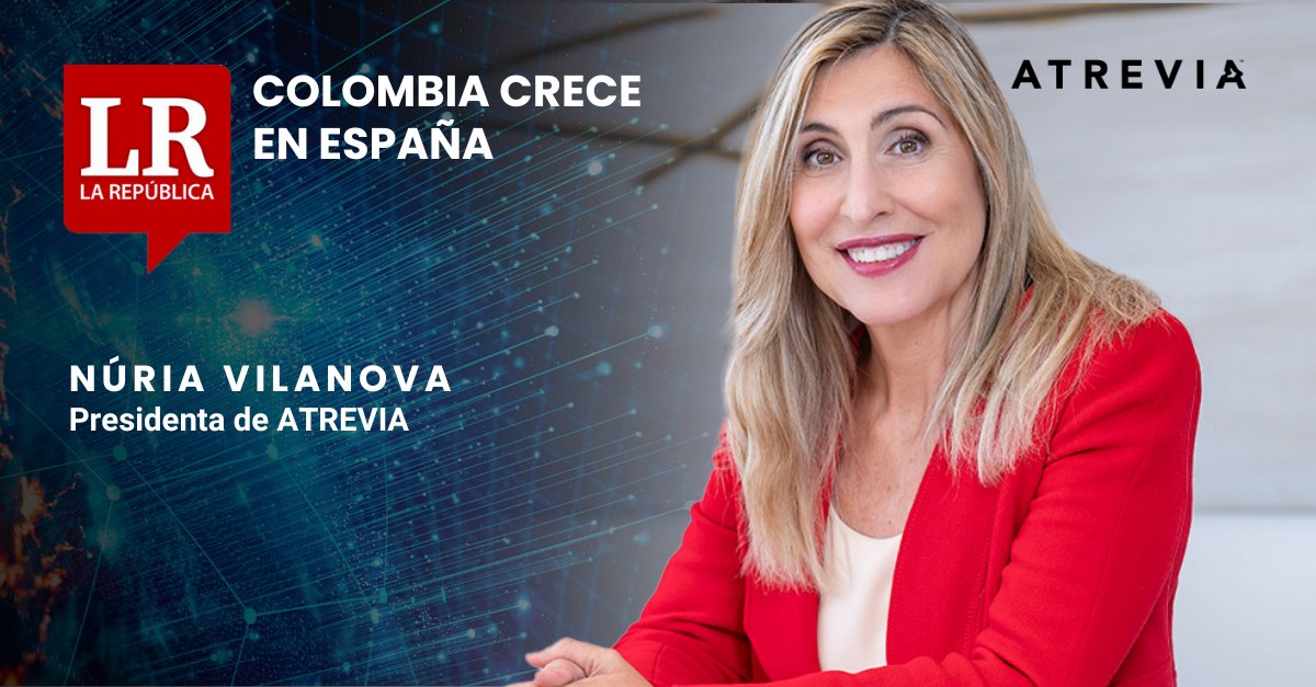 Atrevia's tweet photo. ✍️ Nueva tribuna de @nuriavilanova para @larepublica_co: "Ha llegado el momento de que las empresas de la región usen a #España como puerta de entrada a la #economía europea y mundial, para fortalecer y cerrar ese triángulo virtuoso UE-Latinoamérica-EE.UU".

👉 https://t.co/lqJ14lhwEL
