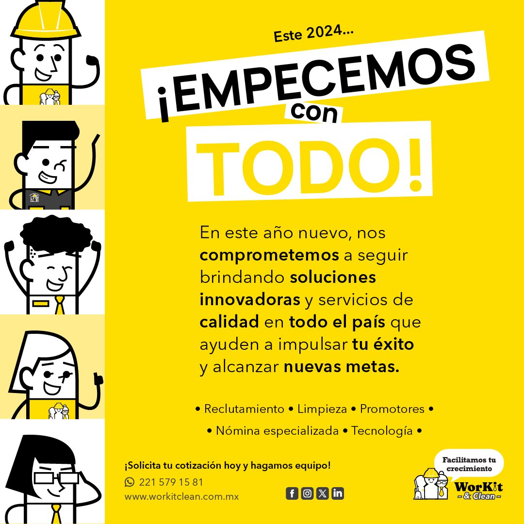 WorkitCleanMx's tweet photo. ¡Estamos listos para hacer frente a cualquier reto y convertirlo en una oportunidad de crecimiento! 🏆

#ProveedoresConfiables #ProveedorDeCalidad #ProveedorDeLimpieza #LimpiezaDeOficinas #Telcel #LimpiezaIndustrial #LimpiezaProfesional #PyMES #PyMESMexico #EmpresaComprometida #EmpresaMexicana #GrandesEmpresas #LimpiezaDeCalidad #WorKitClean #TrabajoEnEquipo #PyMES2024 #Negocios2024 #OutsourcingMexico #PromotorDeVentas #PromotoresMexico