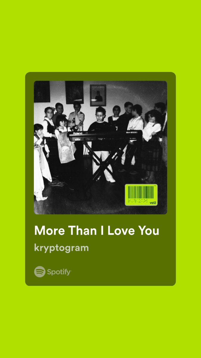daamaax's tweet photo. https://t.co/wDNhn1PMMs

.@kryptogram3 - More Than I Love You

#daamaaxsplaylist #SongOfTheDay #nowplaying #spotify #music #EDM #CAN2023 #DetroitLions #ElClasico https://t.co/IdYtmOVH7L
