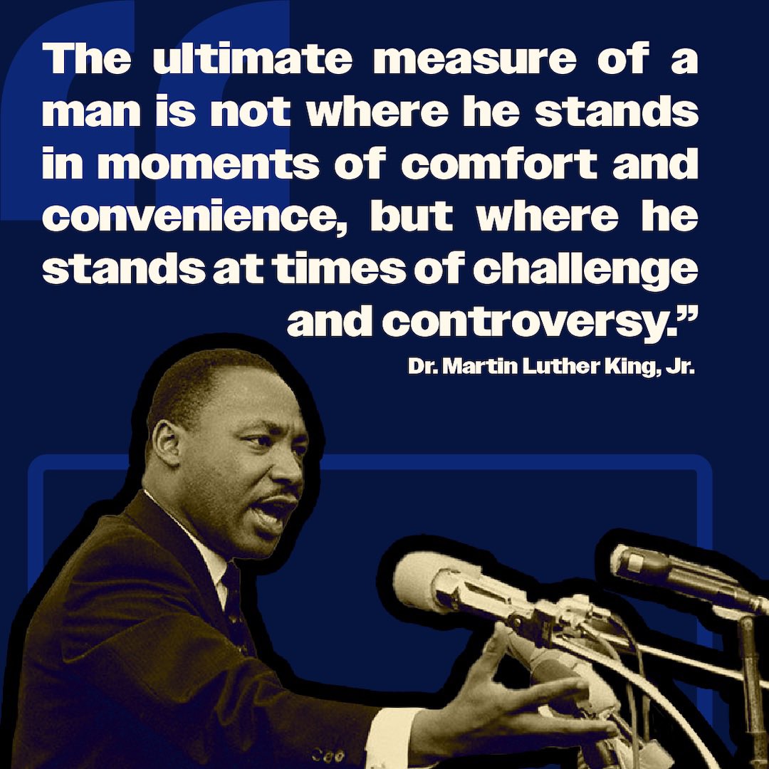 Today we honor civil rights leader Dr. Martin Luther King, Jr. and his courageous leadership that forever changed our country and the world. #MLKDay #MLK #MartinLutherKingDay