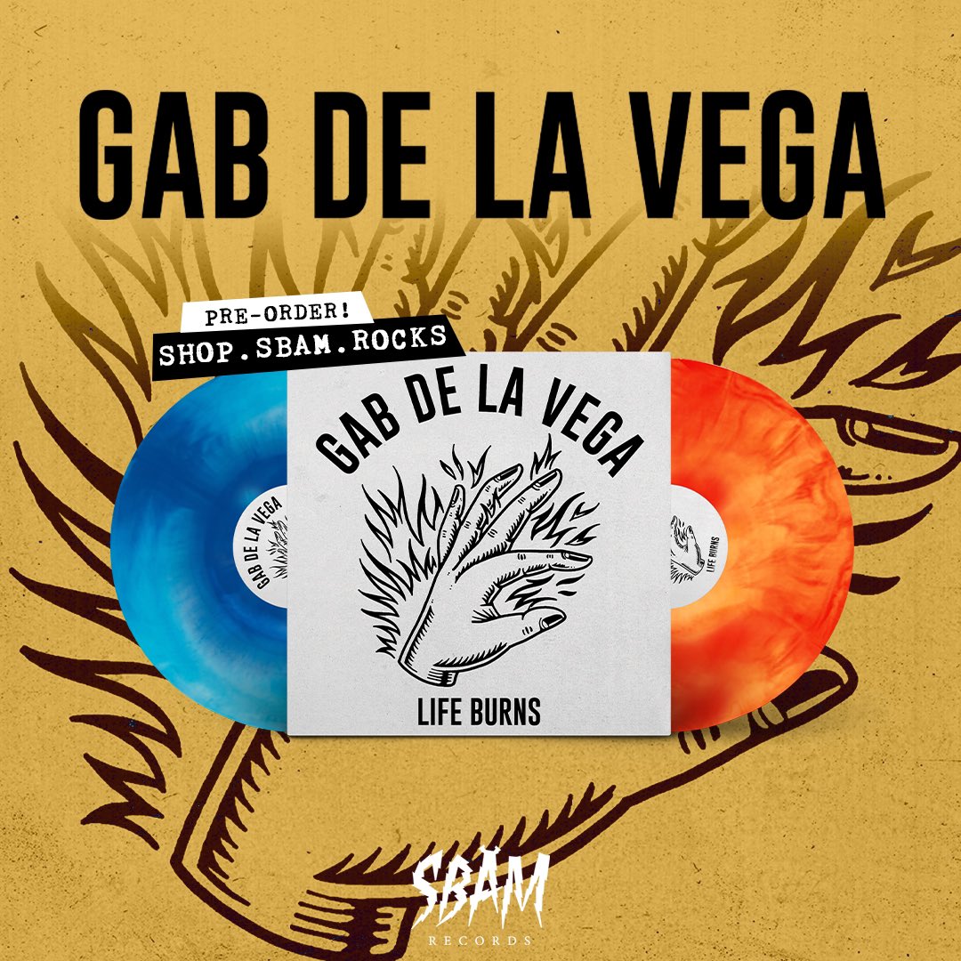 Preorder @gabdelavegaxvx 'Life Burns' on vinyl, CD and Tape!🤘 'Life Burns' is being released on March 1st via @sbamrocks, @selltheheart, @epidemicrecs , Motorcity Produzioni and @OverdriveRec! linktr.ee/gabdelavega