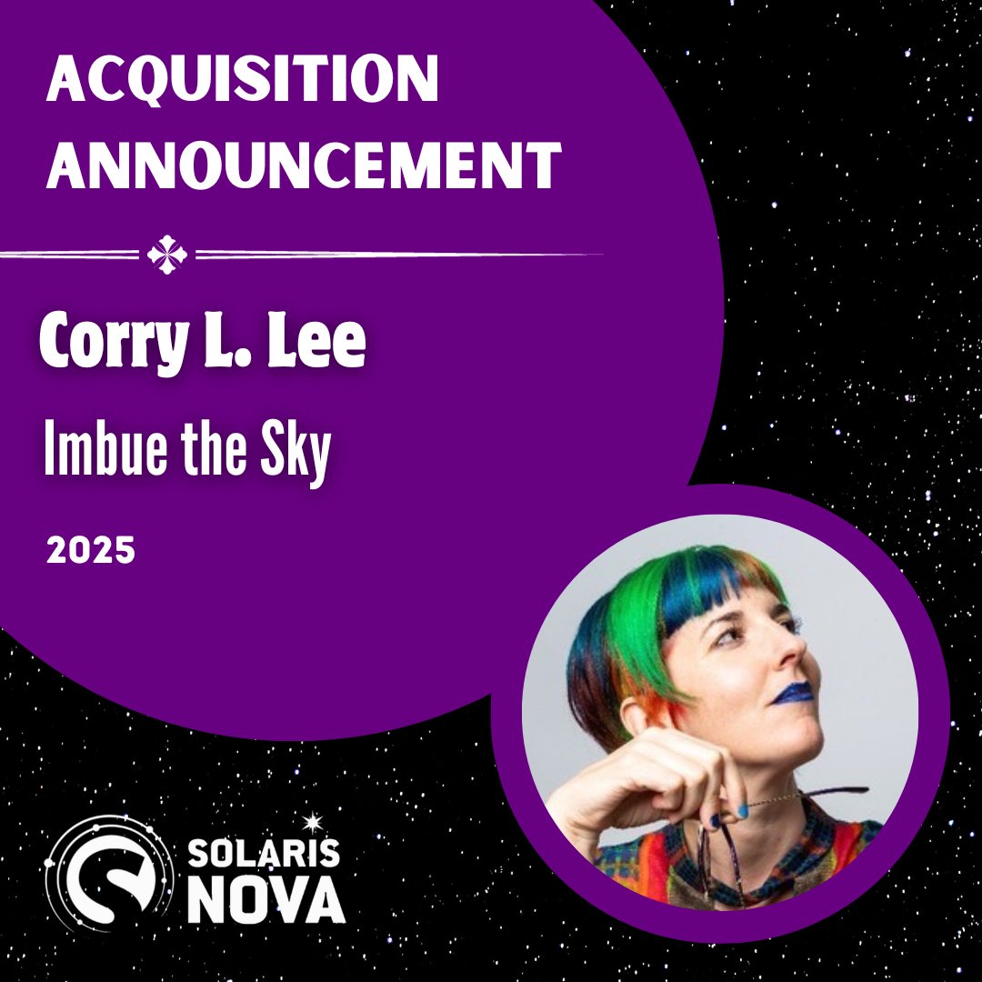 Solaris Books (@solarisbooks) on Twitter photo ๐จ SOLARIS NOVA ACQUISITION ANNOUNCEMENT๐จ
We promised you more Nova News on Monday and Nova News we have.
The first, never-before-published title on our innovative digital-first list will be...๐ฅ IMBUE THE SKY, the third and final book in <a href="/CorryLLee/">Corry L. Lee (they/them) ๐ณ๏ธโ๐</a>'s Bourshkanya trilogy! ๐จ SOLARIS NOVA ACQUISITION ANNOUNCEMENT๐จ
We promised you more Nova News on Monday and Nova News we have.
The first, never-before-published title on our innovative digital-first list will be...๐ฅ IMBUE THE SKY, the third and final book in <a href="/CorryLLee/">Corry L. Lee (they/them) ๐ณ๏ธโ๐</a>'s Bourshkanya trilogy!