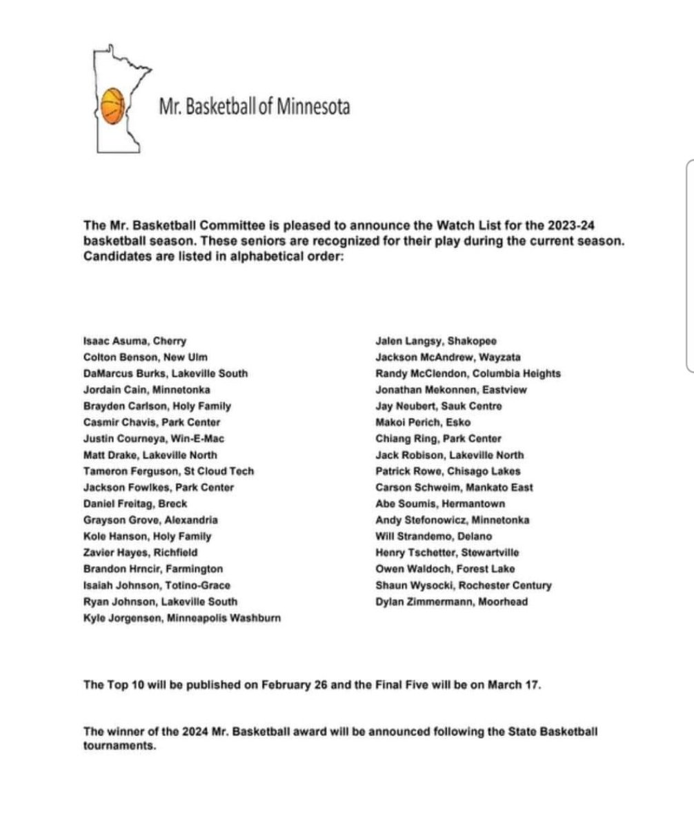 Congratulations to @zavier_hayes for making the list! There are a lot of talent athletes on this list! @Richfield280 @RichfieldHS @HighRichfield 
#WeOverMe
#SpartanNation
#CommitToIt
#InvestInUs