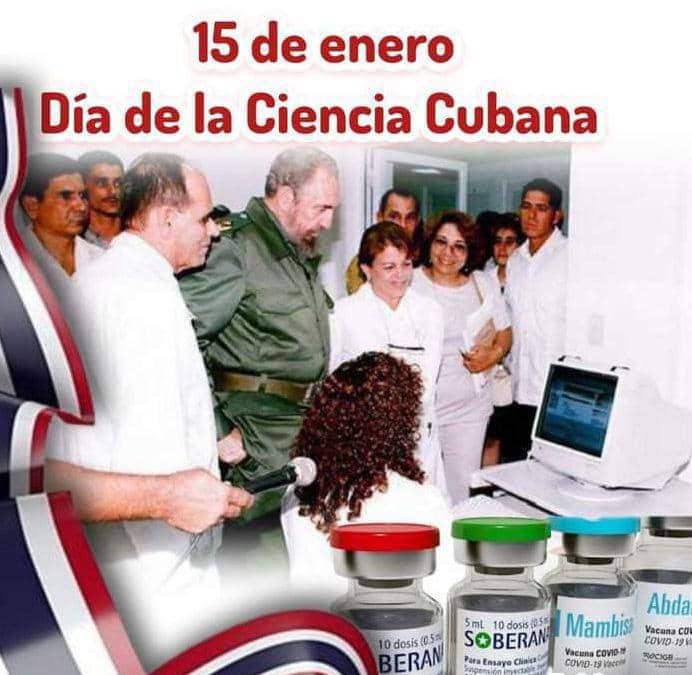 Felicidades a todo el pueblo cubano, en especial los abnegados trabajadores de la Ciencia en Cuba qué día a día desafían la genocida guerra económica del gobierno de los EE.UU.!🇨🇺✈️
