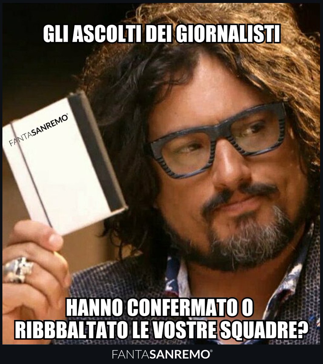 FantaSanremo's tweet photo. Come sono andati i vostri protetti secondo i giornalisti?

#fantasanremo #sanremo #sanremo2024 #ascolti #giornalisti https://t.co/61mlPDv8fC