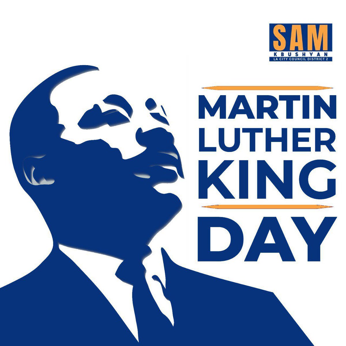 SamKbushyan's tweet image. Commemorating Martin Luther King Jr. Day – a time to celebrate his dream of a united and just society. Let&apos;s work together to make our city a place where everyone&apos;s voice is heard, and diversity is embraced. #MLKDay #CityUnity #MLKDay2024 #MLKDayofService #MLKJr #MLKTribute