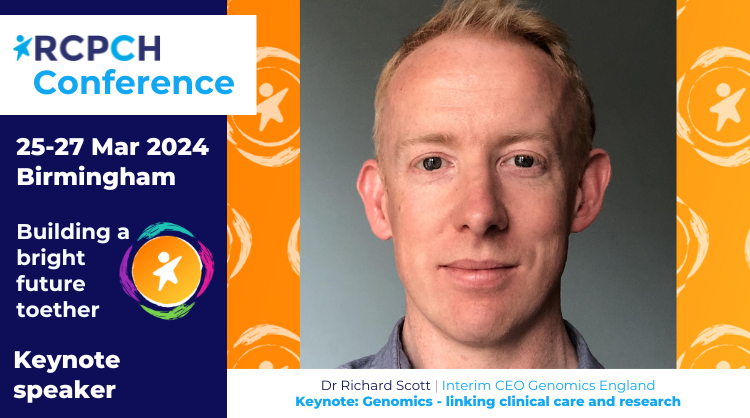 Dr Richard Scott, Interim CEO of Genomics England, is set to be a keynote speaker at the upcoming #RCPCH24. Don't miss his talk on 'Genomics - linking clinical care and research' bit.ly/RCPCH-Conf24-s…
<a href="/GenomicsEngland/">Genomics England</a>