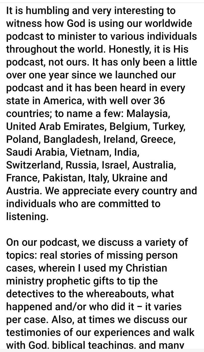 #podcast #propheticpodcast #revkymmi #drg #missingpersons #truecrime
