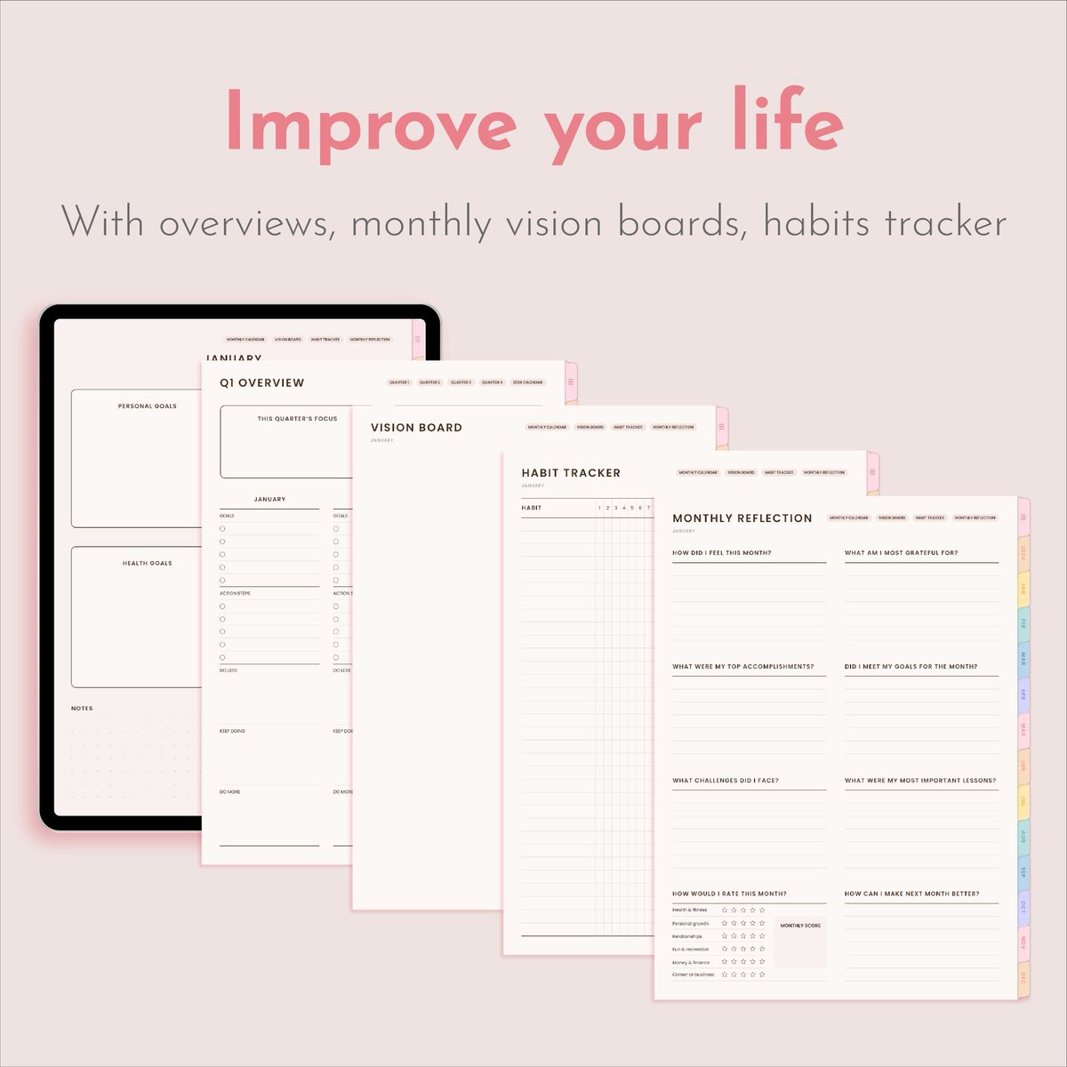 I'm happy to announce that the 2024 Digital Planner - Neutral Beige Series is here!

Start achieving your goals in 2024!
Get yours today at buff.ly/3Hh8Rs2 

#digitalplanner #2024planner #boho #cuteplanner #kawaiiplanner