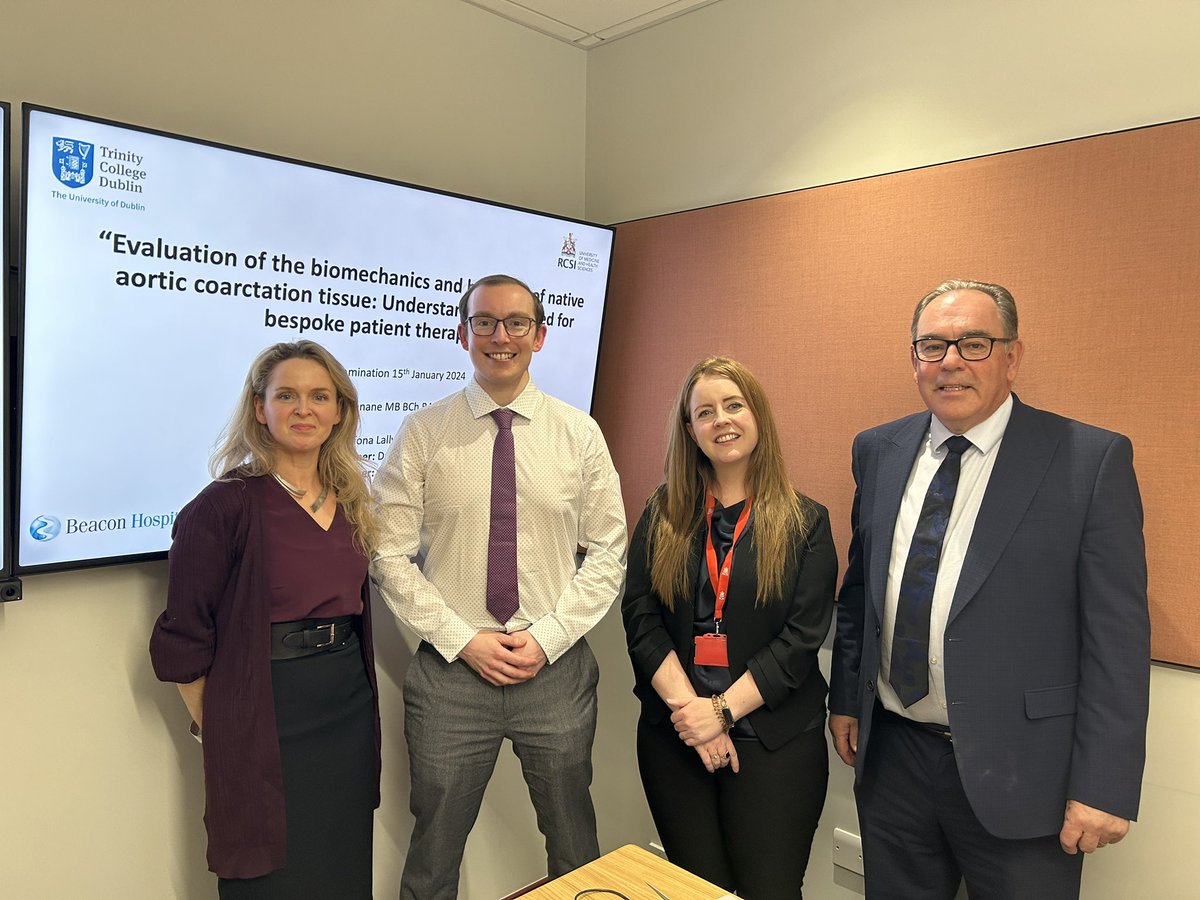 Tríona Lally (@trionalally) on Twitter photo Congratulations to Niall Linnane <a href="/tcdTCBE/">TCBE</a> on successfully passing his MD viva. Wonderful to work Prof Damien Kenny in <a href="/CHIatCrumlin/">CHI at Crumlin</a> as supervisor and thanks to <a href="/RCSI_StAR_MD/">RCSI_StAR MD</a> for funding and <a href="/claireconwayphd/">Claire Conway</a> and Prof Frank Casey for examining. #proudsupervisor Congratulations to Niall Linnane <a href="/tcdTCBE/">TCBE</a> on successfully passing his MD viva. Wonderful to work Prof Damien Kenny in <a href="/CHIatCrumlin/">CHI at Crumlin</a> as supervisor and thanks to <a href="/RCSI_StAR_MD/">RCSI_StAR MD</a> for funding and <a href="/claireconwayphd/">Claire Conway</a> and Prof Frank Casey for examining. #proudsupervisor