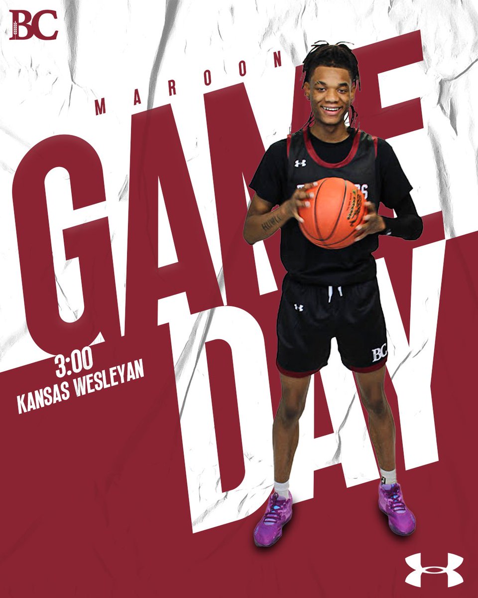 Maroon Squad gameday!

⌚️: 3:00 PM
📺: KCACNetwork.com/Bethel
📍: Kansas Wesleyan - Salina, KS

#ThreshersMBB x #WithItOrOnIt