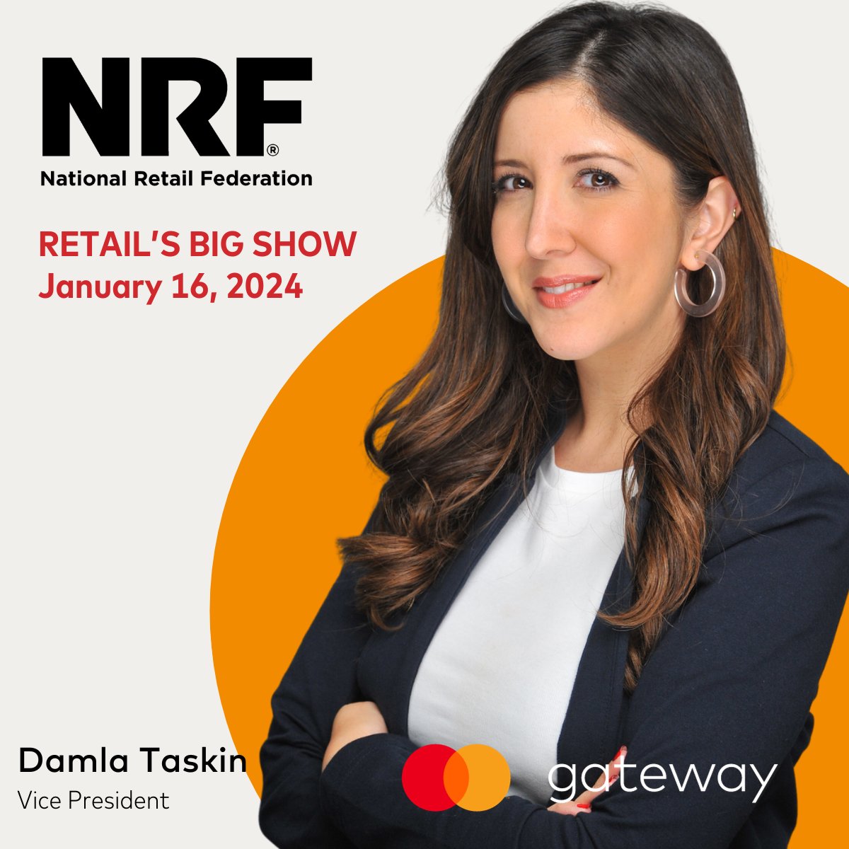 Our Mastercard Gateway VP, Damla Taskin is at the #NRF2024 #BigShow chatting with customers on increasing their acceptance rates. Don't miss this opportunity to talk first-hand with one of our payment experts.