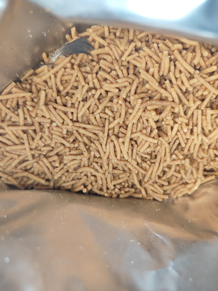 Beingarijit's tweet photo. @fssaiindia @PrabhujiPure  Found  concerning incident regarding a recent purchase of "ALOO BHUJI YA". Upon opening the packet, I discovered a bird feather inside the food packaging what about food safety and hygiene? https://t.co/LNGjboEZzT