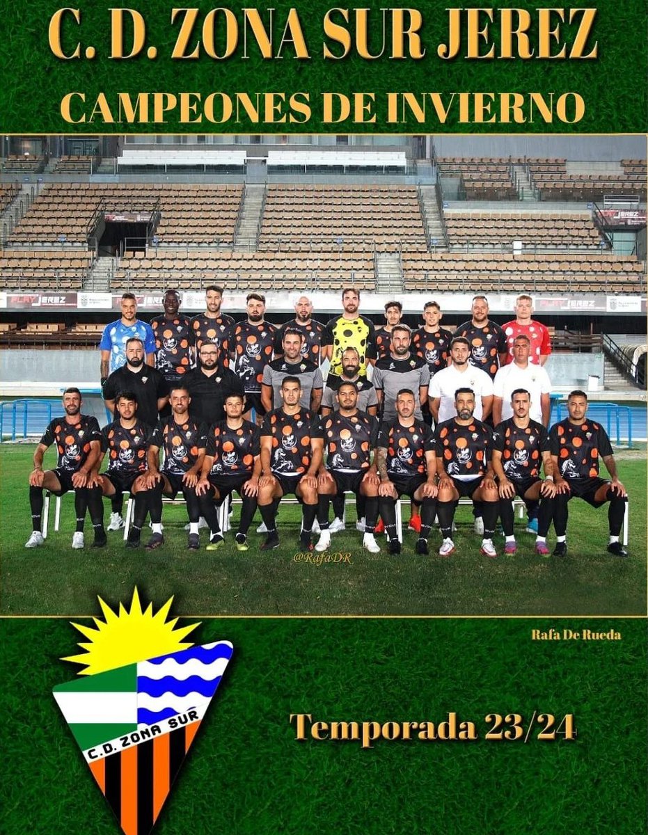 C.D. ZONA SUR 
CAMPEON DE INVIERNO
3° regional andaluza grupo 2

Nuestro club en su primera temporada con un equipo senior se proclama campeón de invierno de la temporada 23/24.
