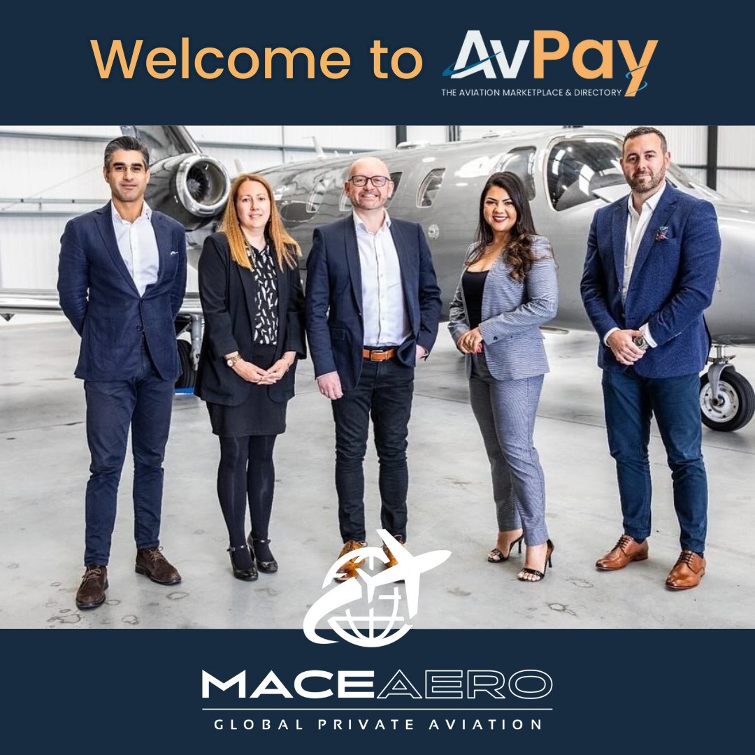 🎉 Welcome to AvPay, @maceaero 🥳

Check-out their new Profile here: avpay.aero/company/maceae…

#HomeOfAircraft #AvPay #aircraftforsale #aircraftsales #aircraftbroker #aviationindustry #aviationdaily #aircraft #aviation #aircraft #aviationlovers #aircraftlovers #aviation