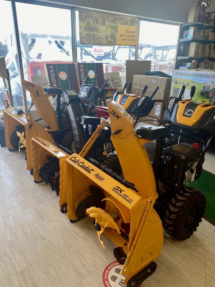 The snow has officially arrived! ❄️ Do you hate shovelling snow? Want an easy solution for snow removal? Check out our Cub Cadet snow blowers getting the job done quick and easy