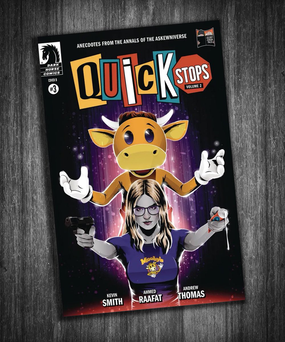 markreihill's tweet photo. Don't forget to order Quick Stops Volume 2, Issue 3 from @DarkHorseComics / your local comic store...
I can’t wait to see the printed version!
@ThatKevinSmith 🤘🏼
#KevinSmith #QuickStops #Clerks #Comics #Illustration #Moobys #Artwork #CoverArt #Mooby #JayandSilentBob https://t.co/YUKkTRMWEk