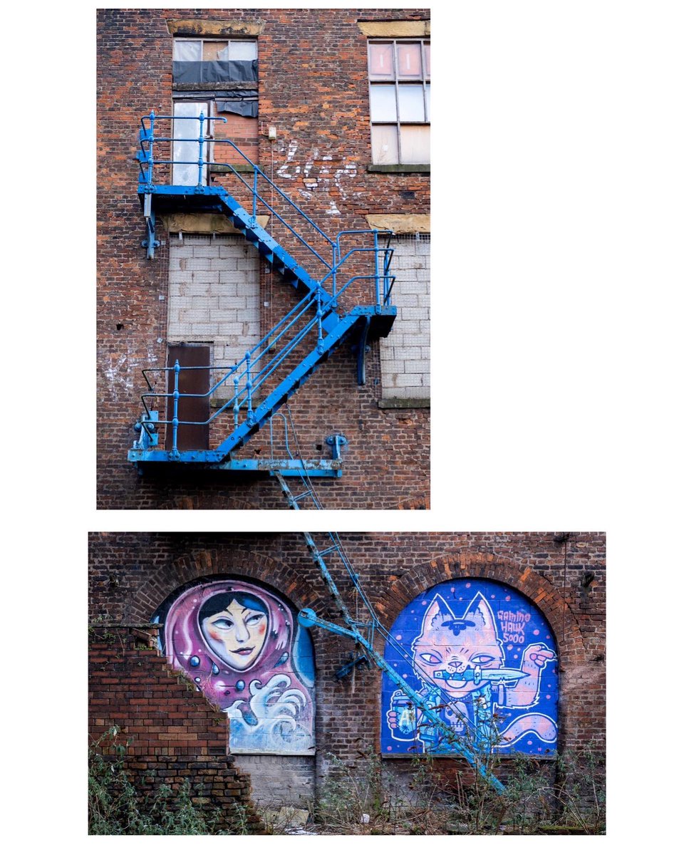 #exploring #manchester blue #fireescape #stairs #explore #urbex