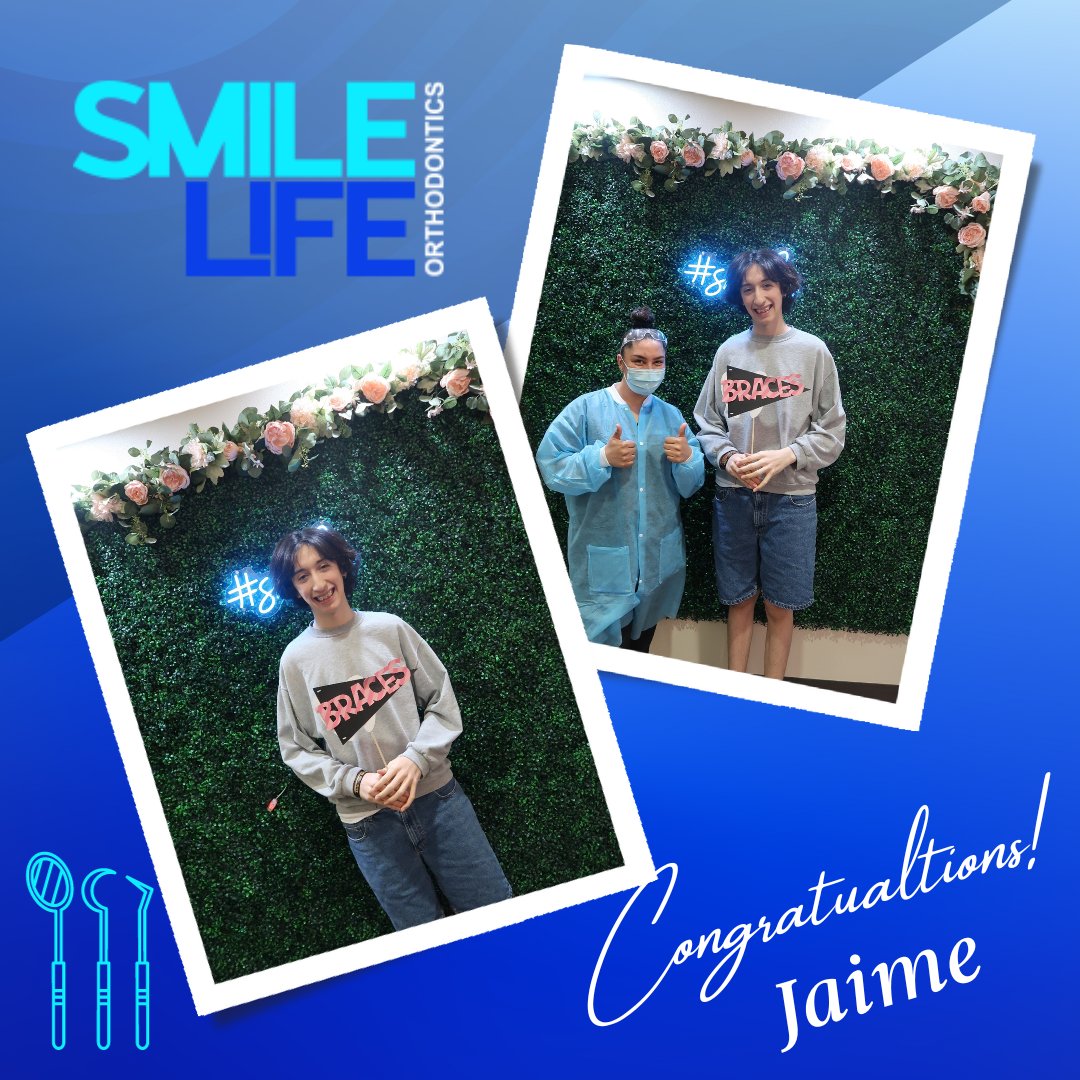 SmileLifeOrtho's tweet photo. Jaime after getting his braces on! 🙌 🎉 https://t.co/ka0IsLC0Zm