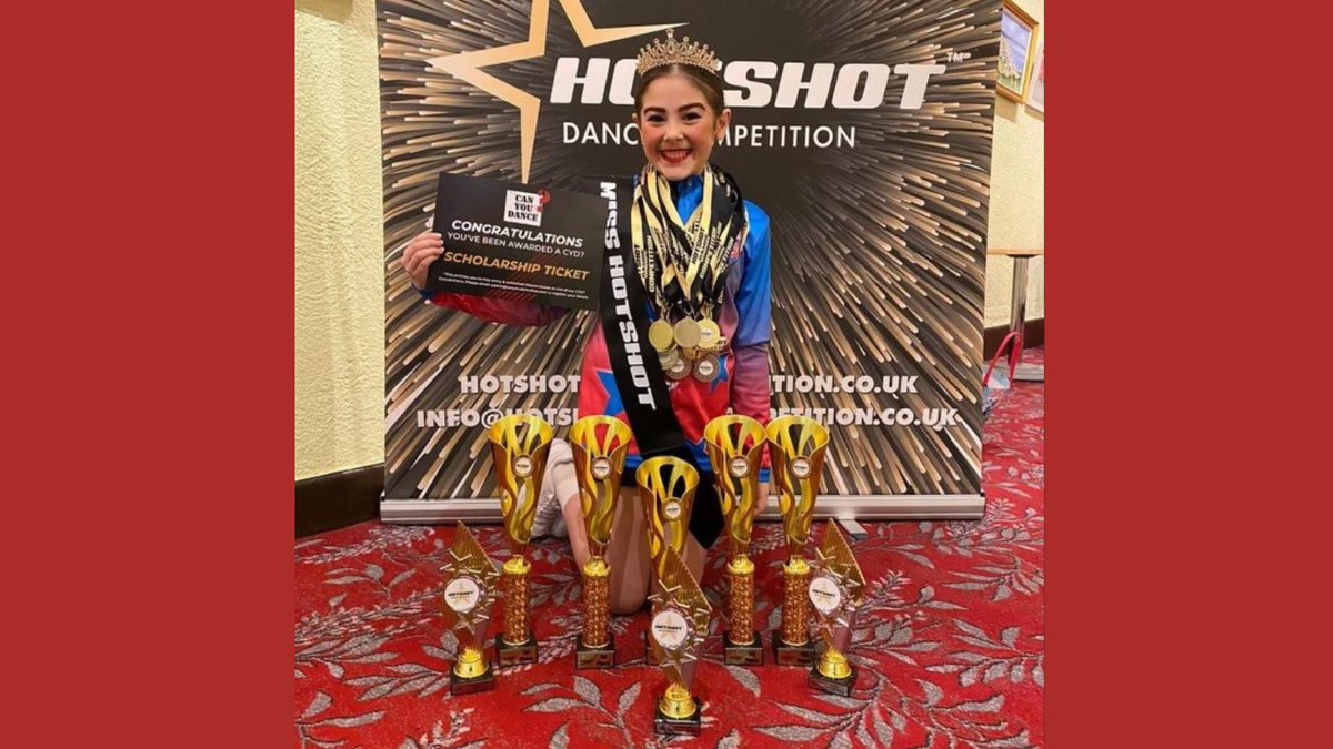 The smile says it all😀This young lady picked up a great haul at last weekends Hotshot Dance Competition, representing the Knights Academy. Well done all competitors. TY HDC for asking us to supply #Dancetrophies #Dancemedals #Dance