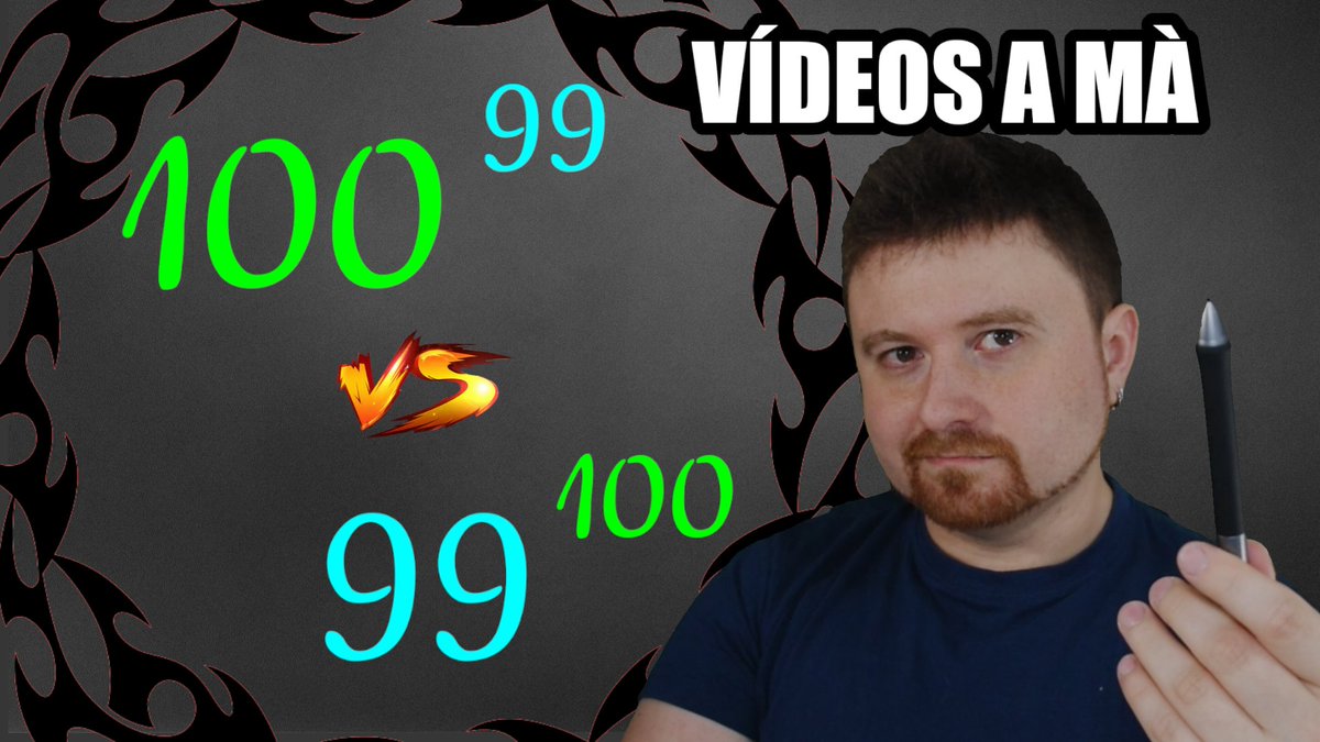 lobonjord's tweet image. ✨Nou vídeo d&apos;un problema matemàtic! ✨    

Argumentem de dues maneres quin nombre és més gran. Disponible a @Youtube i a @ClapClap_cat
subtitulat en CAT, ESP i ENG.  

Doneu-li una ullada!😁

@VlogsCatalans #CiènciaEnCatalà #Matemàtiques 

🔗Enllaç:
youtu.be/JqV1Y0IWg6k