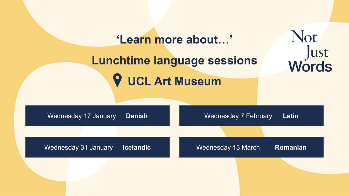 Learn more about... Danish! Our Wednesday language drop-ins are back 🗣️ Join us for a taster class in Danish, rescheduled from last term, with Anne Grydehøj from @UCLSELCS. All levels welcome, come from 1pm Wed 17 Jan: bit.ly/47Wrddg