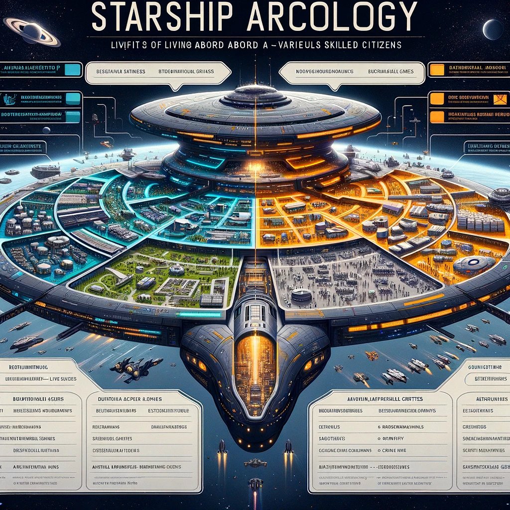 StarCptnDread's tweet photo. #ARCommander Space Ark Governance #GPT4
Work In Progress. Comments/Suggestions Welcome
#ARCISM #SpaceArkSociety #Development
Based on the principles outlined in the Shipyard Arcology Constitution, we can create a model of governance for the Dreadnaught, a Galleon-themed Starship Arcology with 1.5 million inhabitants. This model will incorporate the divisions of the Arcology into five sectors, each with its own First Mate acting as the direct link to the Captain.
Model of Governance for The Dreadnaught
Executive Structure
Captain: The central figure in the governance model, responsible for overall decision-making and maintaining the vision and mission of The Dreadnaught.
First Mates (5): Each First Mate oversees a specific sector (Sectors 1-5), acting as a mini-mayor or governor. They are responsible for the administration, wellbeing, and needs of their respective sectors.
Legislative Body
Crew Council: Composed of representatives from each sector, elected by the inhabitants of their respective sectors. This council discusses and votes on policies, regulations, and initiatives that impact the entire Arcology.
Judicial Branch
Appointed Courts: A judicial system to handle disputes, legal matters, and ensure the upholding of the Dreadnaught's constitution and laws. This may include sector-specific courts and an overarching high court.
Additional Personnel for Government Infrastructure
Sector Administrators: Assist First Mates in the day-to-day management of each sector.
Public Affairs Officers: Handle communication between the government and the inhabitants.
Legal Advisors: Provide legal counsel to the Captain, First Mates, and Crew Council.
Policy Analysts: Aid in the development, analysis, and implementation of policies.
Community Engagement Coordinators: Facilitate interaction and feedback between the government and residents.
Emergency Management Team: Handle emergency situations and coordinate responses.
Resource Management Experts: Oversee the allocation and sustainable use of resources.
Education and Cultural Officers: Promote and manage educational and cultural activities.
Health and Wellbeing Directors: Oversee healthcare services and public health initiatives.
Security Coordinators: Ensure the safety and security of all sectors and residents.
Environmental Specialists: Monitor and manage the Arcologyβs ecological footprint.
Governance Principles
Decentralized Governance: While the Captain holds ultimate authority, each sector operates semi-autonomously, allowing for localized decision-making.
Pluralism and Diversity: Encourages a variety of cultural and societal models within each sector, fostering a rich tapestry of community life.
Transparency and Participation: Regular town hall meetings and digital platforms for residents to voice opinions and vote on key issues.
Economic Innovation and Entrepreneurship: Promotes a free market within the Arcology, encouraging residents to engage in business and trade.
Sector-Specific Features
Each sector may have unique characteristics, cultural focuses, or specializations, reflecting the diverse nature of The Dreadnaughtβs inhabitants. These could include distinct architectural styles, community programs, and sector-specific festivals or events.
This governance model aims to balance centralized leadership with decentralized autonomy, ensuring efficient administration while fostering a sense of community and individual empowerment. It's designed to be flexible and adaptive to the needs of a diverse and dynamic population aboard The Dreadnaught.
Sector-Specific Governance
Sector Councils: Within each sector, smaller councils or committees oversee specific aspects like housing, local businesses, education, and recreational facilities. These councils work closely with the First Mate of their sector.
Participatory Budgeting: Residents in each sector have a say in how a portion of their sector's budget is used, promoting engagement and accountability.
Public Services and Utilities
Utilities Management: Dedicated teams in each sector manage water, waste, energy, and other essential services, ensuring efficient and sustainable operations.
Public Transportation Authority: Manages intra- and inter-sector transportation, ensuring accessibility and connectivity among all sectors.
Security and Safety
Sector Security Teams: Each sector has its dedicated security team, addressing sector-specific safety needs while coordinating with the central security apparatus.
Emergency Response Units: Specialized units trained to respond to various emergencies, including medical, environmental, and security-related incidents.
Health and Wellness
Community Health Centers: Each sector has health centers providing medical services, with a focus on preventive care and community health.
Mental Health and Counseling Services: Accessible mental health services, including counseling and support groups, are available in each sector.
Education and Research
Sector Educational Facilities: Schools and learning centers cater to the educational needs of residents, with curricula adapted to the sector's cultural and societal context.
Research and Innovation Hubs: Facilities that encourage scientific research and technological innovation, aligned with the Arcology's broader mission.
Culture and Recreation
Cultural Centers and Libraries: Spaces for cultural expression, learning, and community gatherings.
Recreational Facilities: Parks, sports complexes, and entertainment venues for leisure and physical activities.
Integration with the Ship's Operations
Feedback Mechanism: Regular surveys and feedback channels for residents to voice their opinions on sector and Arcology-wide matters.
Performance Monitoring: Systems to monitor and evaluate the effectiveness of governance structures and public services.
Future-Proofing and Adaptability
Regular Constitutional Reviews: The Dreadnaught's constitution and governance structures are periodically reviewed to ensure they remain relevant and effective.
Innovation and Adaptation Committees: Focus on continuously improving governance models and public services in response to technological advancements and changing resident needs.
This model of governance for The Dreadnaught aims to create a balanced, inclusive, and dynamic living environment, where each resident feels represented and has access to the services and opportunities they need to thrive in a spacefaring community. It is an early model that can be updated/reviewed over time.