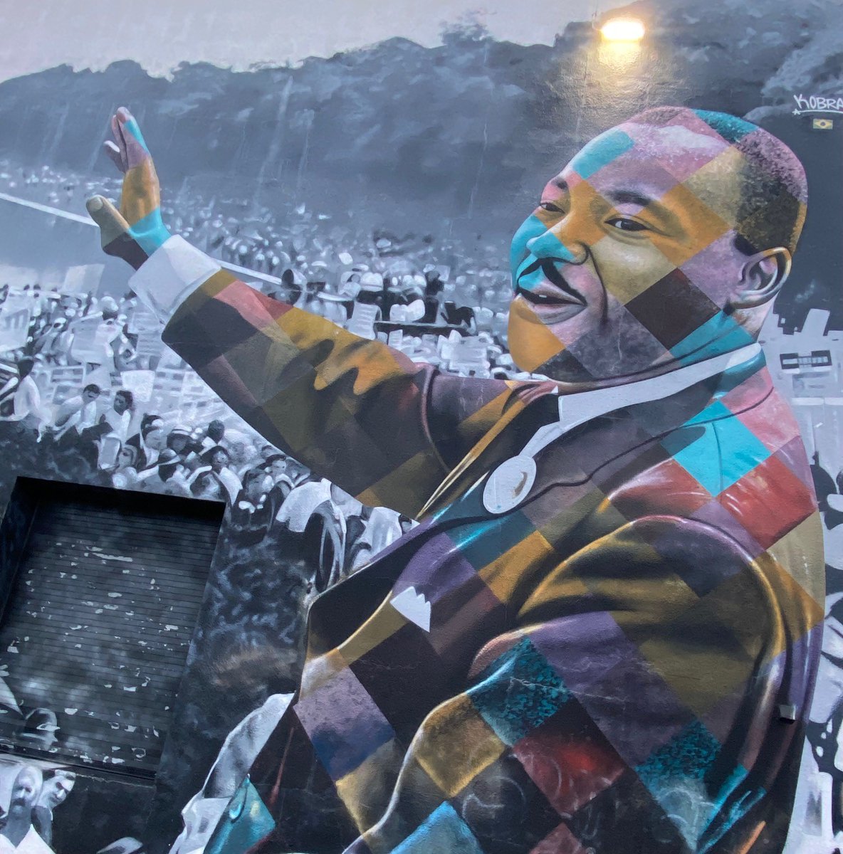 “I have a dream that my four little children will one day live in a nation where they will not be judged by the color of their skin but by the content of their character,” MLK Jr. Artist @kobrastreetart @palmbeachculture building Fla. Photo Rob Nieminen, Group Editorial Director