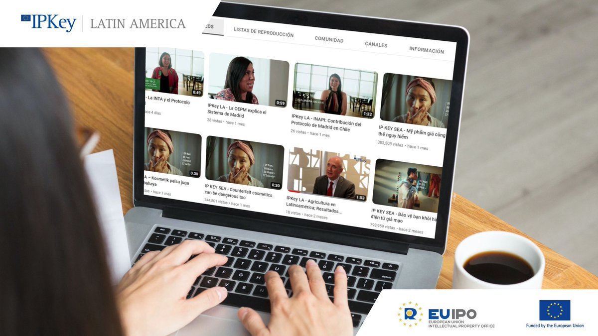 IPKey_EU's tweet photo. ¿Ya conoces nuestro canal de #YouTube?
Si te interesan temas como #PropiedadIntelectual, #DerechosDeAutor, #Patentes, #MarcasRegistradas ó #IndicacionesGeograficas, dale click al link:
👉 https://t.co/TgPuGCYgTX ¡Suscríbete!
#EUIPO #IPKeyLA #IPKeySEA #IPKeyChina #Videos https://t.co/5YmIYZaiKi