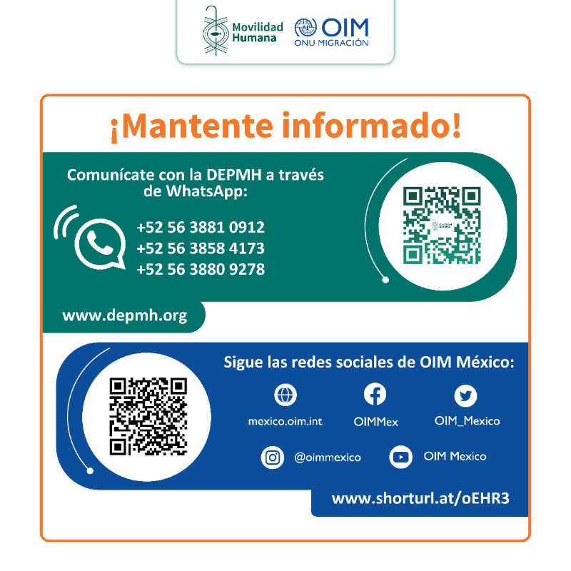 OIM_Mexico's tweet photo. ⚠️ ¡No te dejes engañar por falsas promesas! Recuerda que #TuSeguridadEsImportante.  

La @DEPMH y #OIM México te ofrecemos las siguientes herramientas para que realices tus procesos #migratorios de manera segura, da clic y conoce los detalles 👇🏻👇🏻