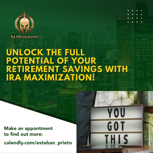 EstebanP_SLD's tweet image. Unlock the full potential of your retirement savings with IRA Maximization! 🚀 Let&apos;s dive into strategies to elevate your IRA game in 2024. #IRAMaximization #RetirementSavings #FinancialFreedom #WealthBuilding #FuturePlanning SLDSolutions bit.ly/sldep