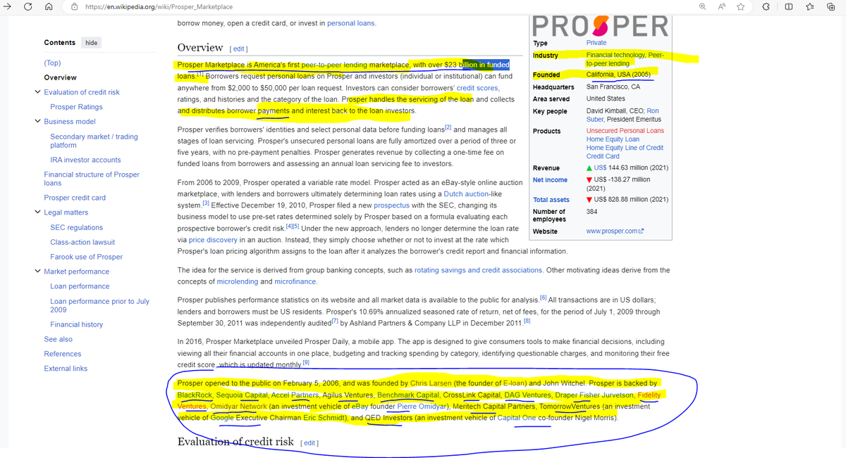 mad_clovers's tweet photo. 👀❤️🔥🪙🧘♂️⏲️ #RIPPLE #XRP #XRPARMY #PROSPER #ChrisLarsen #Connections #BlackRock #Google #Fidelity #Omidyar #Meritech #CapitalOne #QED and more.
Think these backers are still backing Chris Larsen's projects? I DO🚀🍀
Remember 2006
"Prosper opened to the public on February 5, 2006, and was founded by Chris Larsen (the founder of E-loan)"
"Prosper is backed by BlackRock, Sequoia Capital, Accel Partners, Agilus Ventures, Benchmark Capital, CrossLink Capital, DAG Ventures, Draper Fisher Jurvetson, Fidelity Ventures, Omidyar Network (an investment vehicle of eBay founder Pierre Omidyar), Meritech Capital Partners, TomorrowVentures (an investment vehicle of Google Executive Chairman Eric Schmidt), and QED Investors (an investment vehicle of Capital One co-founder Nigel Morris)"
https://t.co/0B00gd5cb1