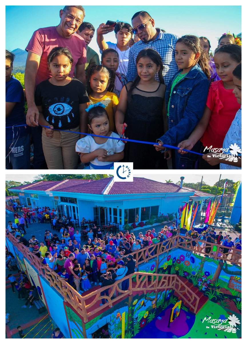 #Nacional| inauguracion del Nuevo Parque infantil en el Mirador de Catarina.

Uno de los sitios turísticos preferidos por turistas nacionales y de otras nacionalidades cuenta hoy con un espacio dedicado para los niños.🛝🎠👶🏻

#Nicaragua
#ADiario