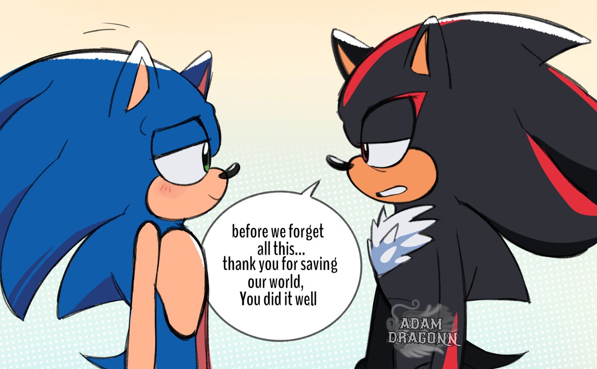 AdamDragonn's tweet photo. I made a minicomic because I love Sonic and shadow prime 💗 #Sonadow #Sonicprime 
1/3 https://t.co/KoitVEMZcl