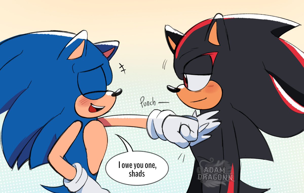 AdamDragonn's tweet photo. I made a minicomic because I love Sonic and shadow prime 💗 #Sonadow #Sonicprime 
1/3 https://t.co/KoitVEMZcl