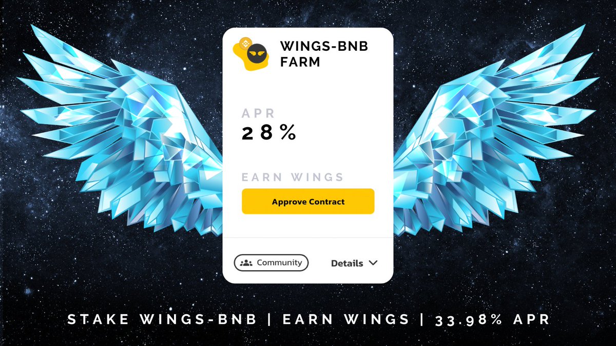 Live that LP life in our $WINGS - $BNB farms, only on JetSwap! 🛩️ Get that sweet, sweet 28% APR right now! 📍 jetswap.finance/farms