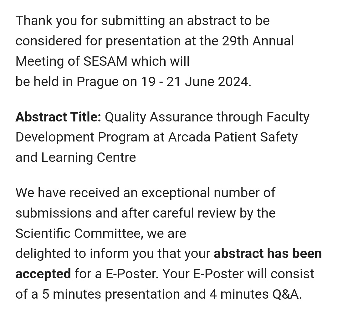 It's with great excitement that we can say our abstract was accepted for presentation @SESAMSimulation conference! 🎉👏 See you all in Prague in June!