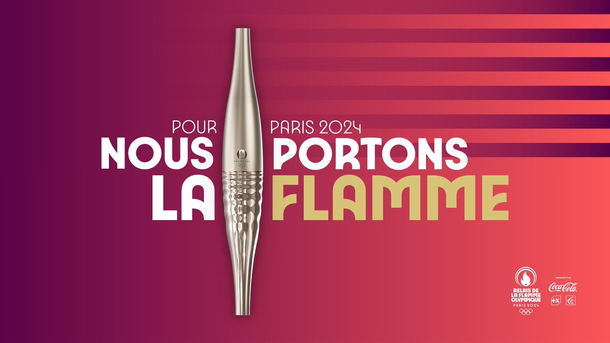 🔥 Je suis très heureux et fière de vous annoncer ma participation en tant que porteur au Relais de la Flamme Olympique de @Paris2024 ! 🔥

🇫🇷 À très bientôt sur les routes de France 🇫🇷
.
.
.
#NousPortonsLaFlamme #WeCarryTheFlame
