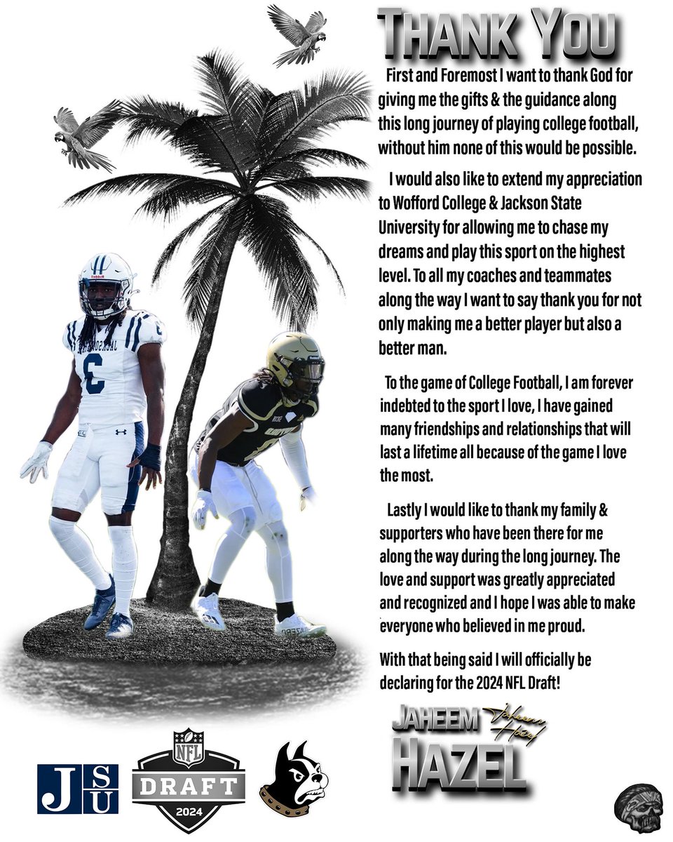 Edit for one of the coldest DB’s to ever rock the J🥶🐅
•
•
DM me for edit inquiries👀📲
#jacksonstatefootball #woffordfootball #hbcu #hbcufootball #mrisland #noflyzone #NFL #nfldraft2024