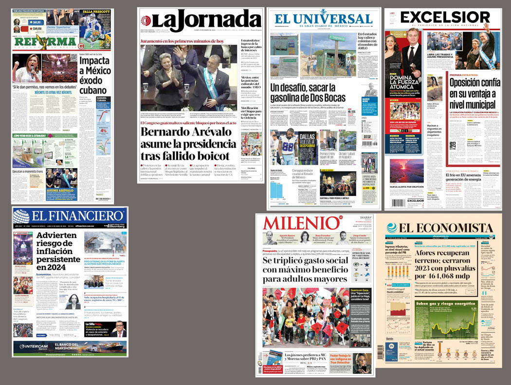 CartonCalderon's tweet photo. @Arouet_V @XochitlGalvez Con la excepción de @Reforma , y en menor medida @ElFinanciero_Mx , los demás medios callaron. @Milenio prefirió otorgar media 1era plana a una enclenque manifestación pro Palestina. @lajornadaonline , una memez de AMLO. "México, potencia cultural".
¿"Periodismo del Bienestar"? https://t.co/1CyoIqPL0T