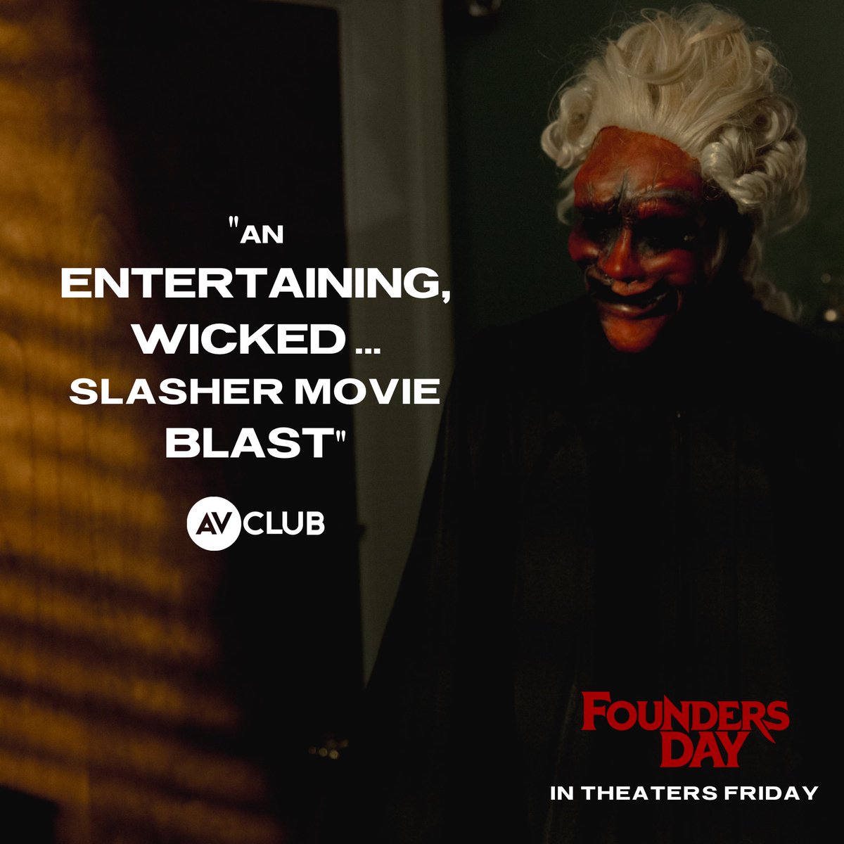 MainframePics's tweet photo. It’s Founders Week ⚖️🩸@TheAVClub

#FoundersDay in theaters Friday. Tickets on sale now. https://t.co/9VcBBenuMv