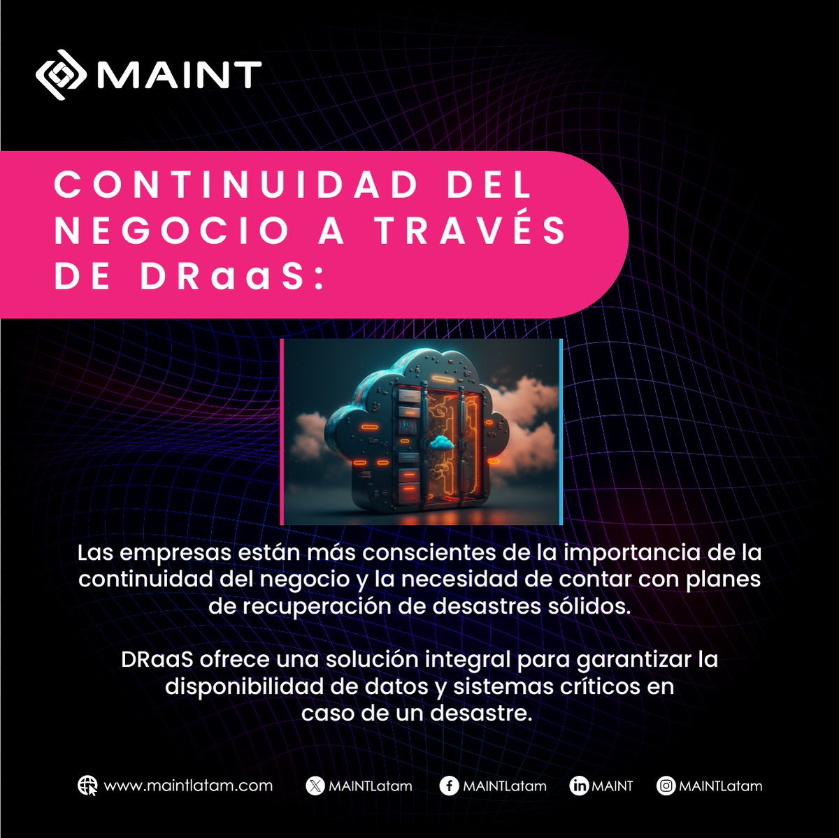 MAINTLatam's tweet photo. #MAINT | En el horizonte de este 2024, las tendencias en #Cloud☁️ revelan un viaje hacia la modernización de aplicaciones, abrazando la flexibilidad de contenedores y microservicios.
Conoce más de nuestras soluciones Cloud contáctanos aquí ➡ https://t.co/2Db9DMiDid https://t.co/vAaLabBe9C