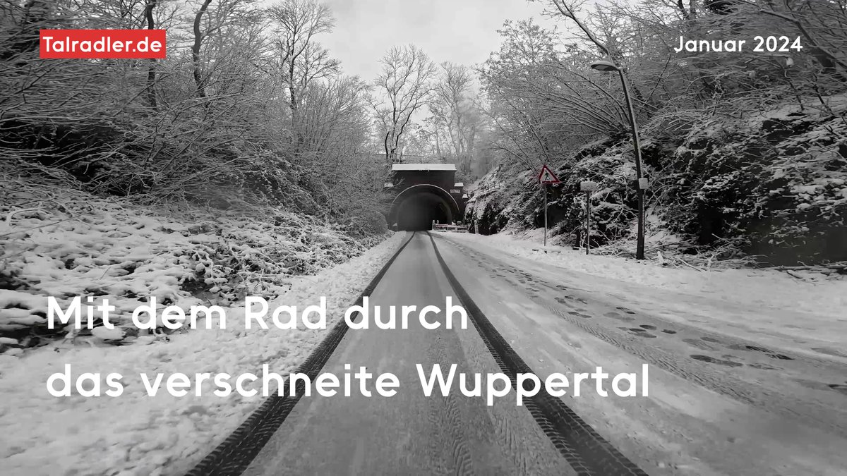 Neu im Blog: Mit dem Rad durch das verschneite #Wuppertal (mit Video) - talradler.de/mit-dem-rad-du… #schnee #vikingbiking