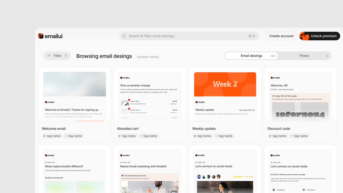 email designs concept