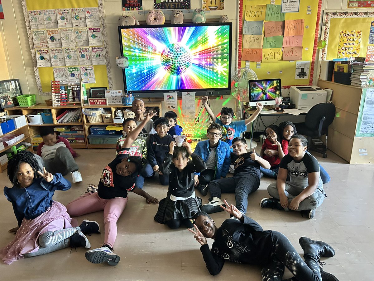 LSabinsky's tweet photo. We had our PBIS celebration on Friday promoting positive behavior in school. Ms. Peralta and I had a blast running the dance station! 🪩🤩 @theparkavenues2 https://t.co/A3gSEcNmR5