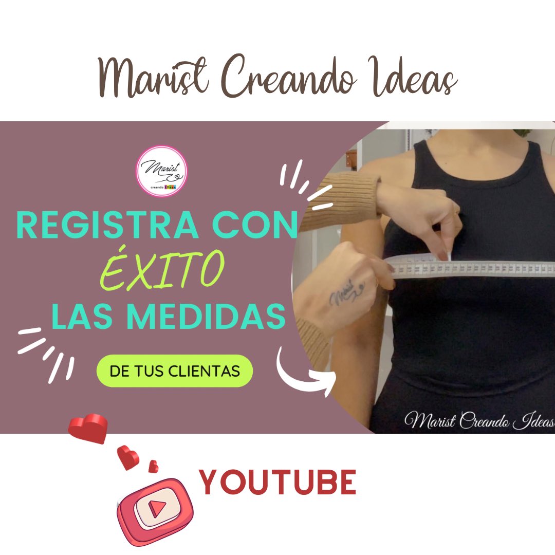 MaristCreando's tweet photo. ✅Toma correcta de medidas para trazar tus patrones básicos de ropa

https://t.co/pFATDqT7iY https://t.co/JMFUzLCL0f