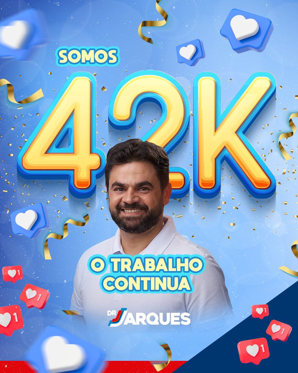 DrJarques's tweet photo. Alcançamos a marca de 42 mil seguidores!
Essa conquista é resultado do incansável trabalho da nossa gestão, dedicada à edificação de uma São Bento renovada.

Seguimos adiante, confiantes de que 2024 reserva promessas empolgantes. 🚀💙 É muito trabalho. 

#saobento #seguidores https://t.co/bSA7OFx3dr