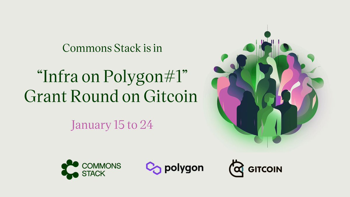 commonsstack's tweet photo. Polygon Village's "Infra on Polygon#1" grant round on @gitcoin is live!

📅 Jan 15-24: Community evaluates &amp; supports projects
🌟 25 participating projects
💰 130k MATIC in matching funds

Join the @0xPolygonLabs community in empowering builders on the Polygon chain! https://t.co/BgzsGsrOIe