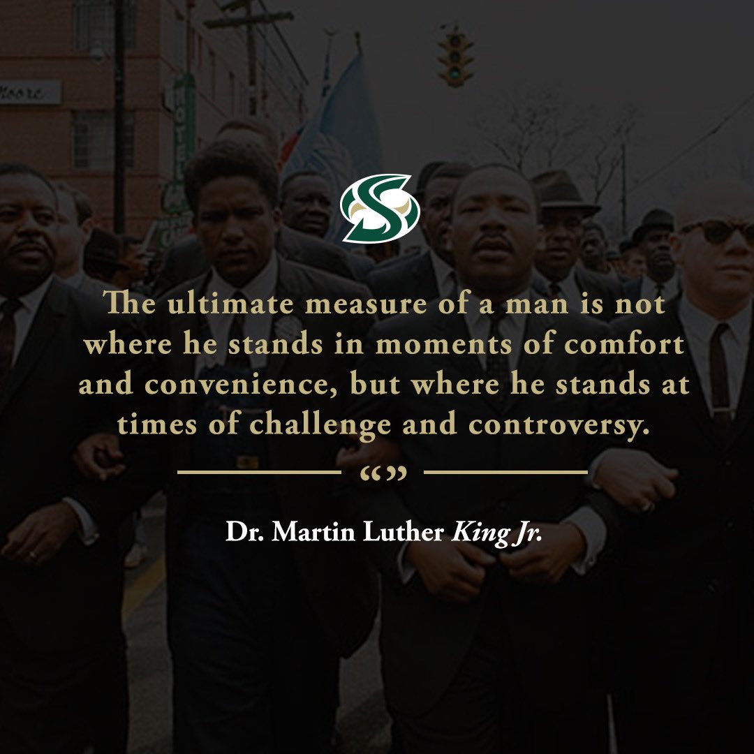 Today, and every day, we honor the life & legacy of Dr. Martin Luther King Jr. #StingersUp | #MLKDay