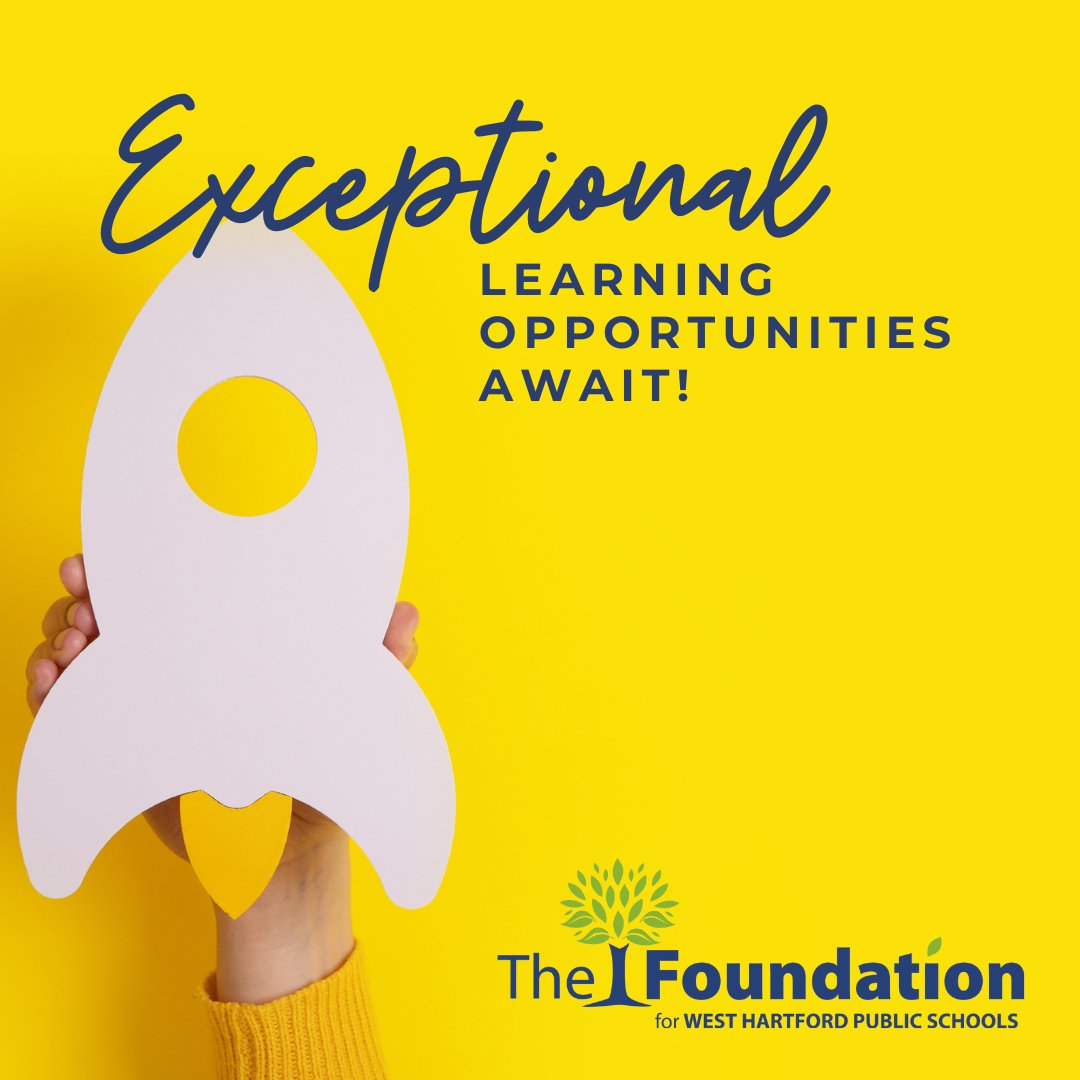 🌈✨ The Foundation for West Hartford Public Schools was founded to provide unique educational opportunities for WHPS students. Help us empower students through enriching grants and projects that go beyond the ordinary. 🚀🎓 #ExceptionalLearning #EmpowerStudents #CommunitySupport